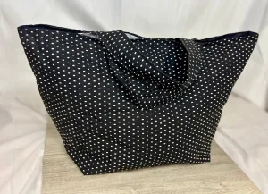 B&W Quilted Chunky Tote