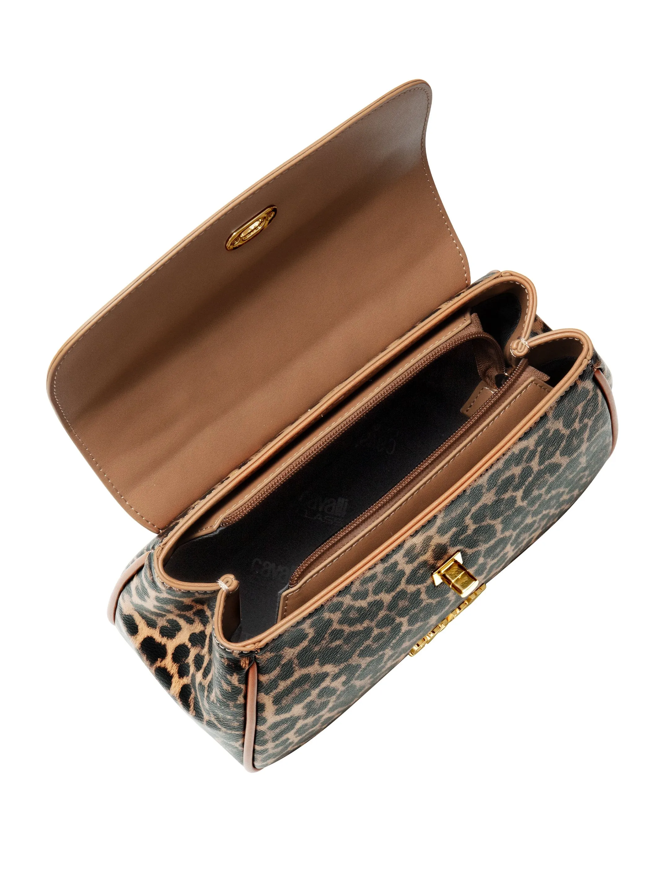 Cavalli Class LUCCA Camel Medium Top Handle Shoulder Bag