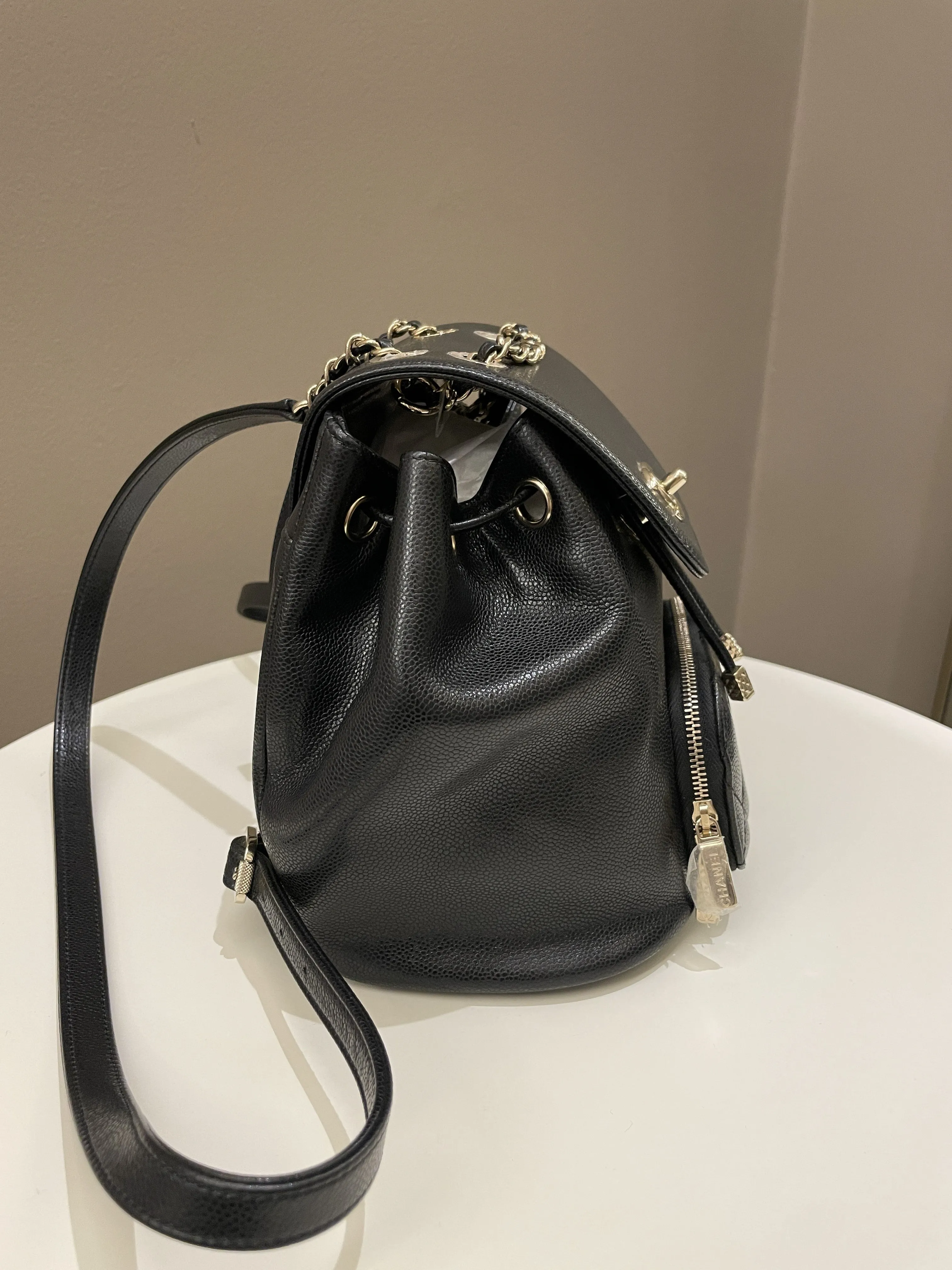 Chanel 22B Business Affinity Backpack Black Caviar