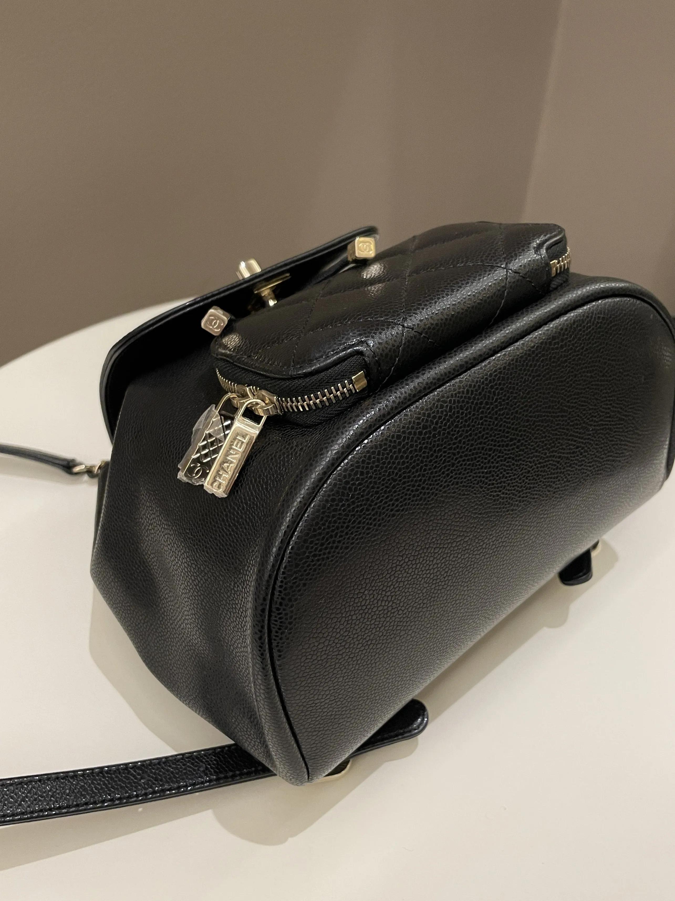 Chanel 22B Business Affinity Backpack Black Caviar