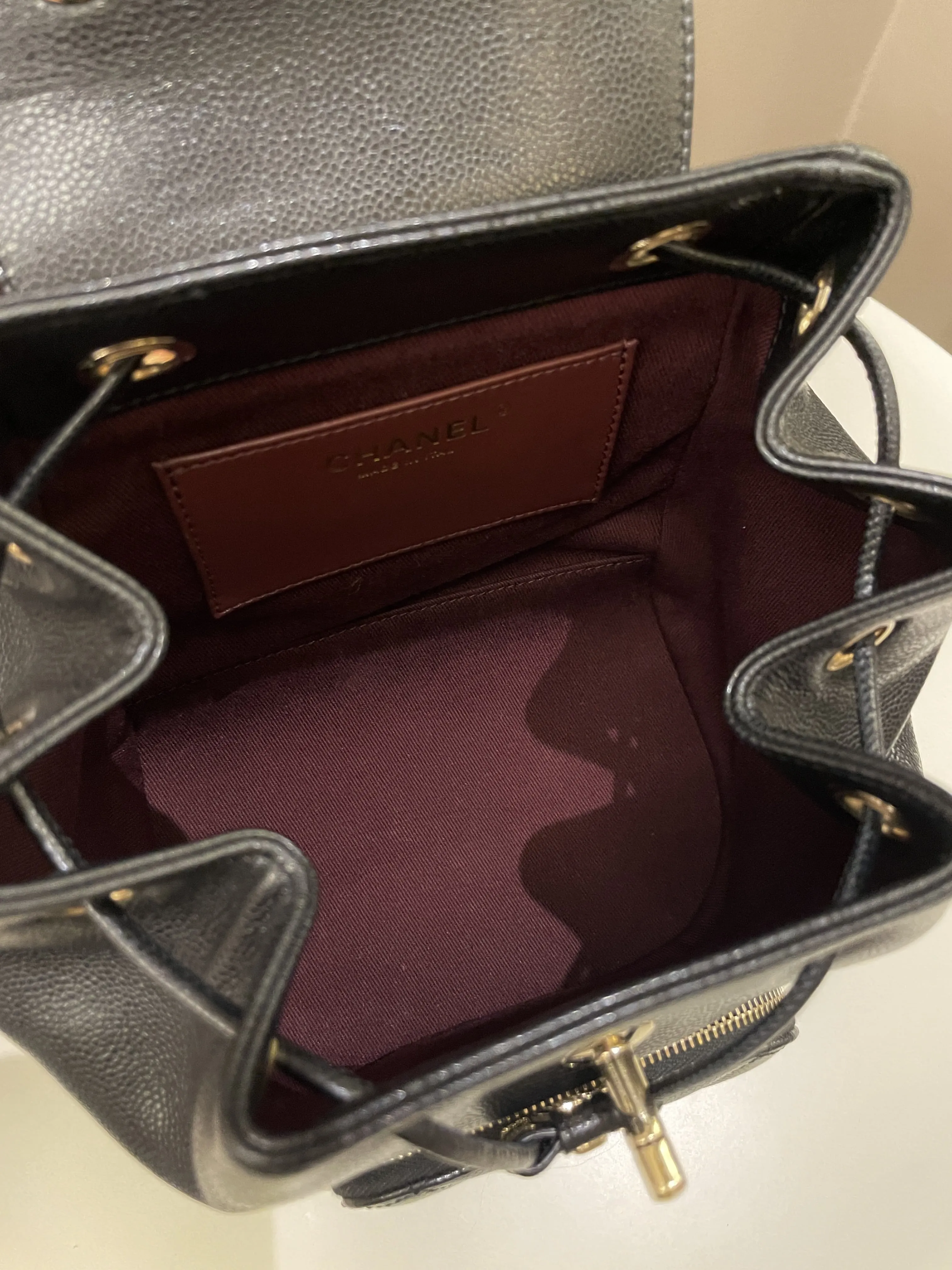 Chanel 22B Business Affinity Backpack Black Caviar