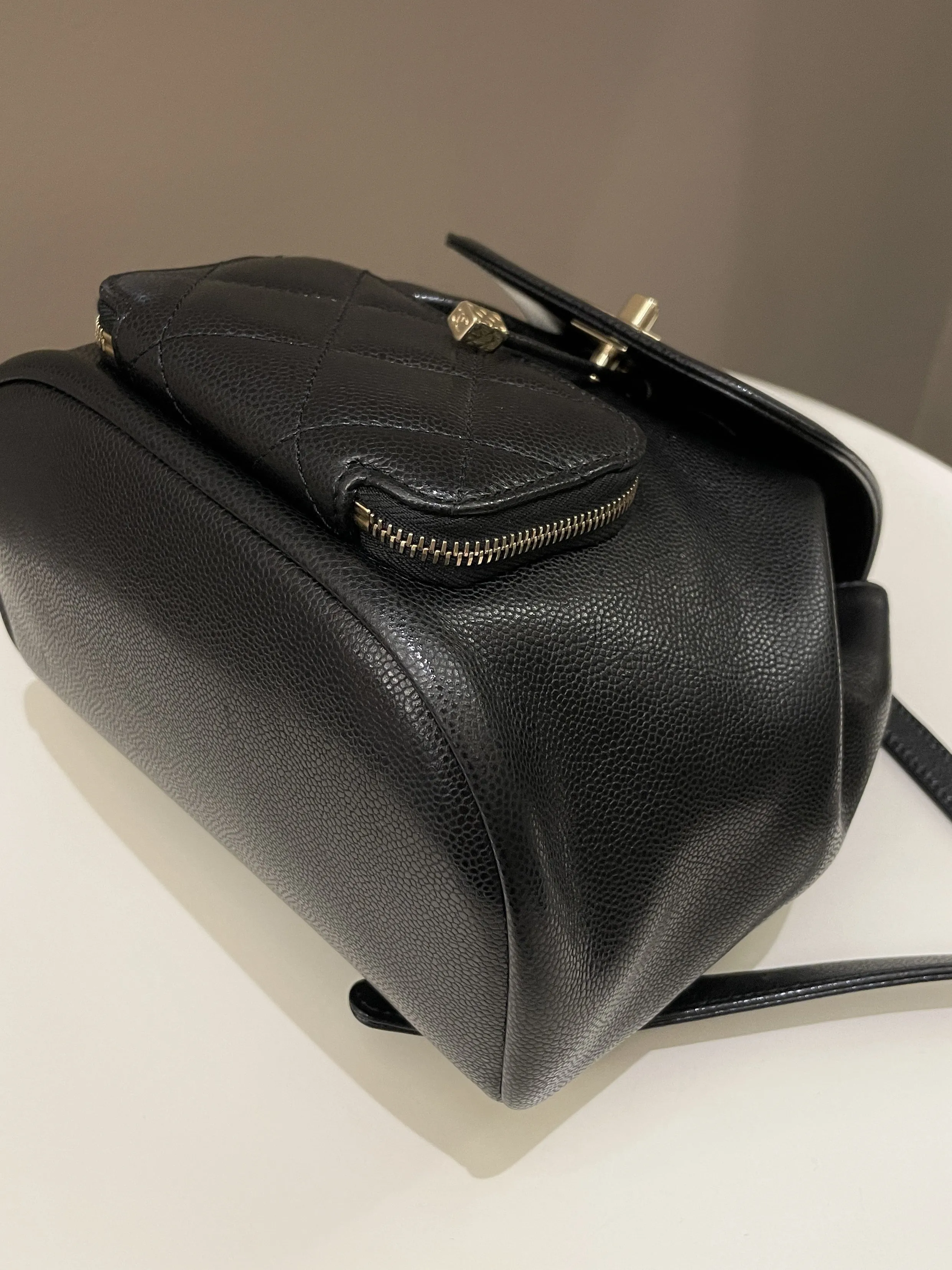 Chanel 22B Business Affinity Backpack Black Caviar
