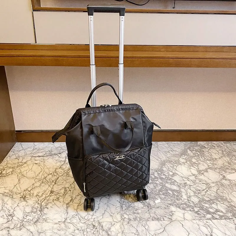 Detachable Travel Backpack Pull Rod Duffel Bag For Women Men