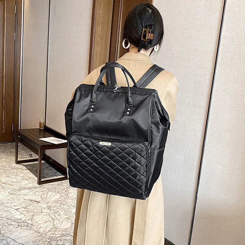 Detachable Travel Backpack Pull Rod Duffel Bag For Women Men