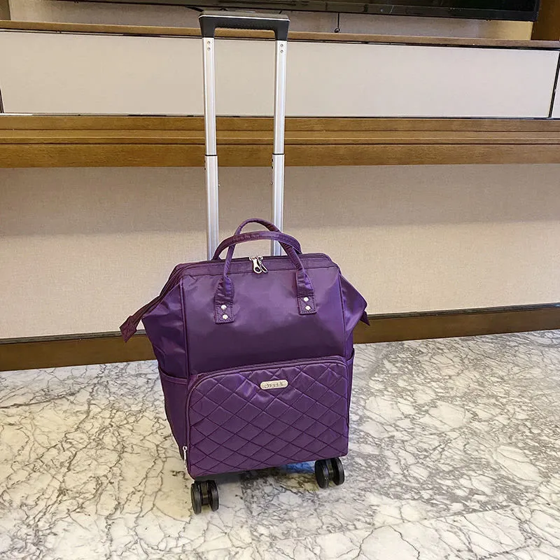 Detachable Travel Backpack Pull Rod Duffel Bag For Women Men