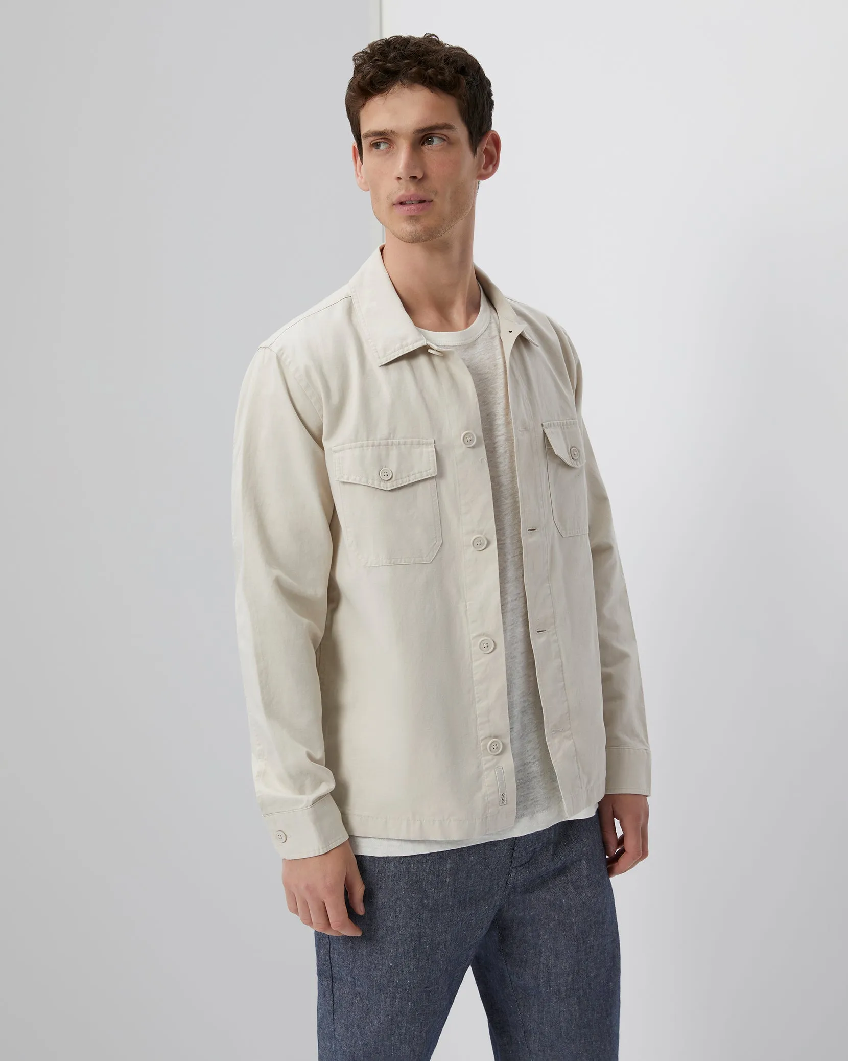 Garment Dyed Twill Overshirt