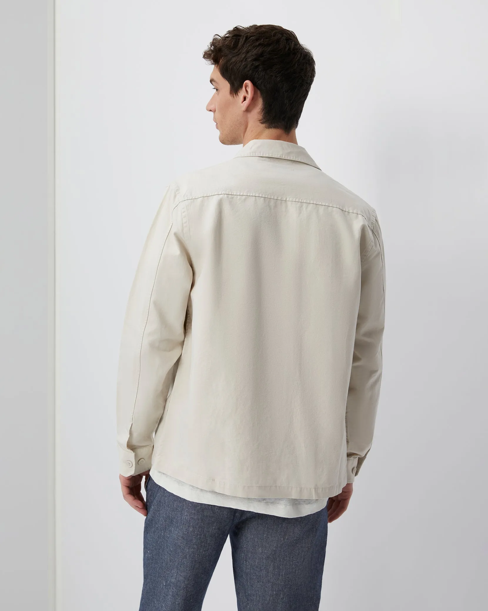 Garment Dyed Twill Overshirt