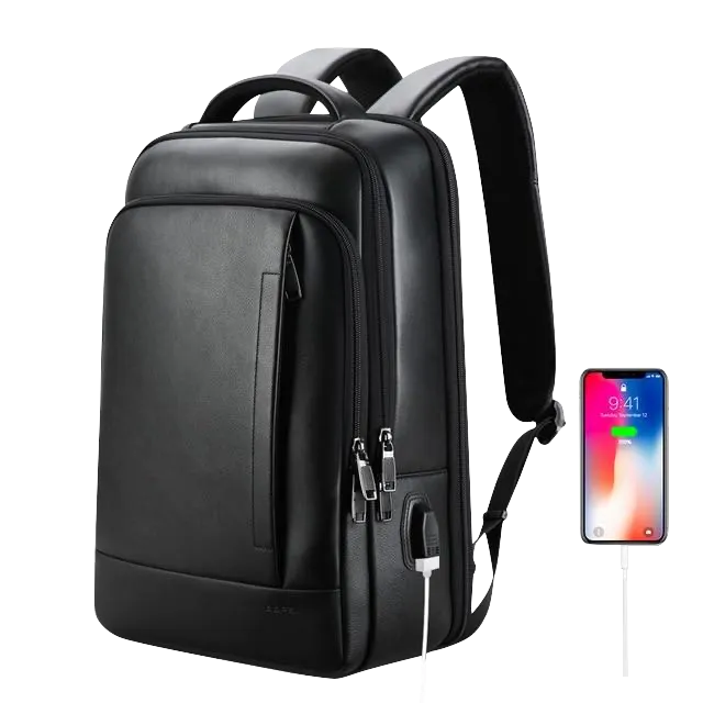Genuine Leather Backpack Laptop Waterproof Back Pack