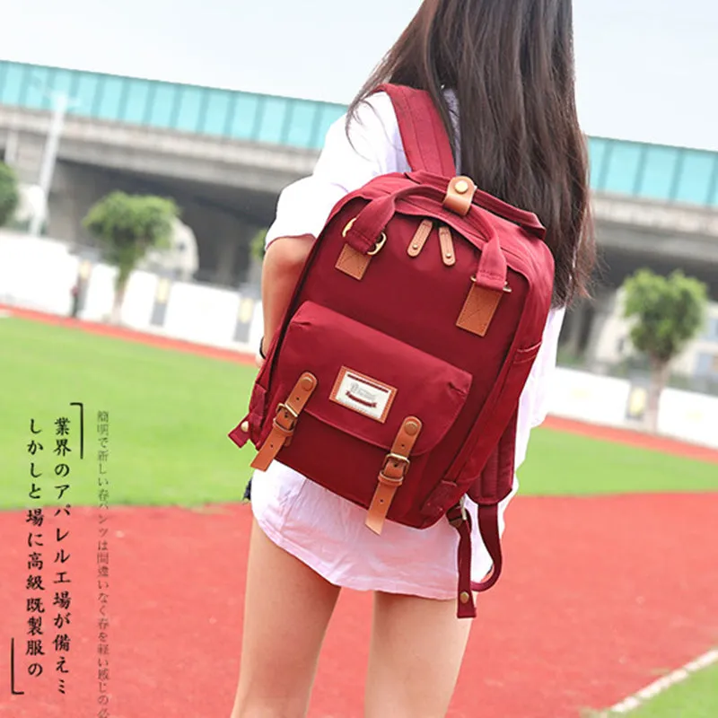 Large Multi-Pocket College Vinatge Travel Bakcpack