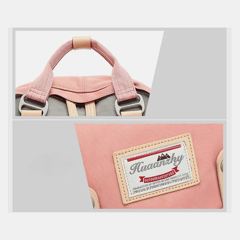 Large Multi-Pocket College Vinatge Travel Bakcpack