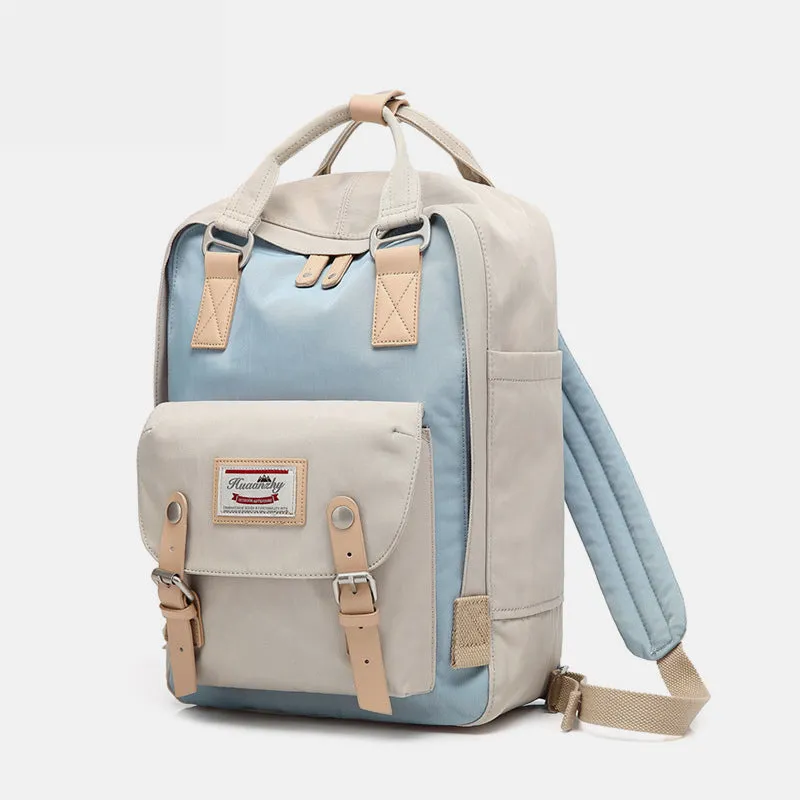 Large Multi-Pocket College Vinatge Travel Bakcpack