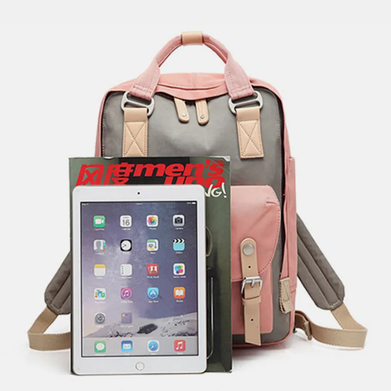 Large Multi-Pocket College Vinatge Travel Bakcpack