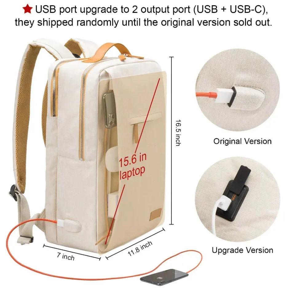 UAKISS  -  Multifunctional Travel Backpack Woman Airplane Bag Air Women's Notebook Bags For Women USB Charging Lightweight Laptop Bagpacks