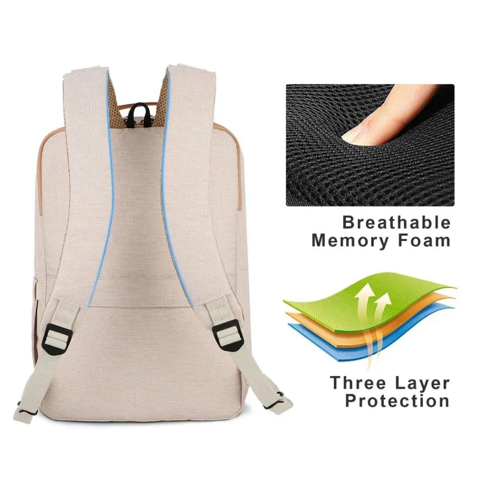 UAKISS  -  Multifunctional Travel Backpack Woman Airplane Bag Air Women's Notebook Bags For Women USB Charging Lightweight Laptop Bagpacks